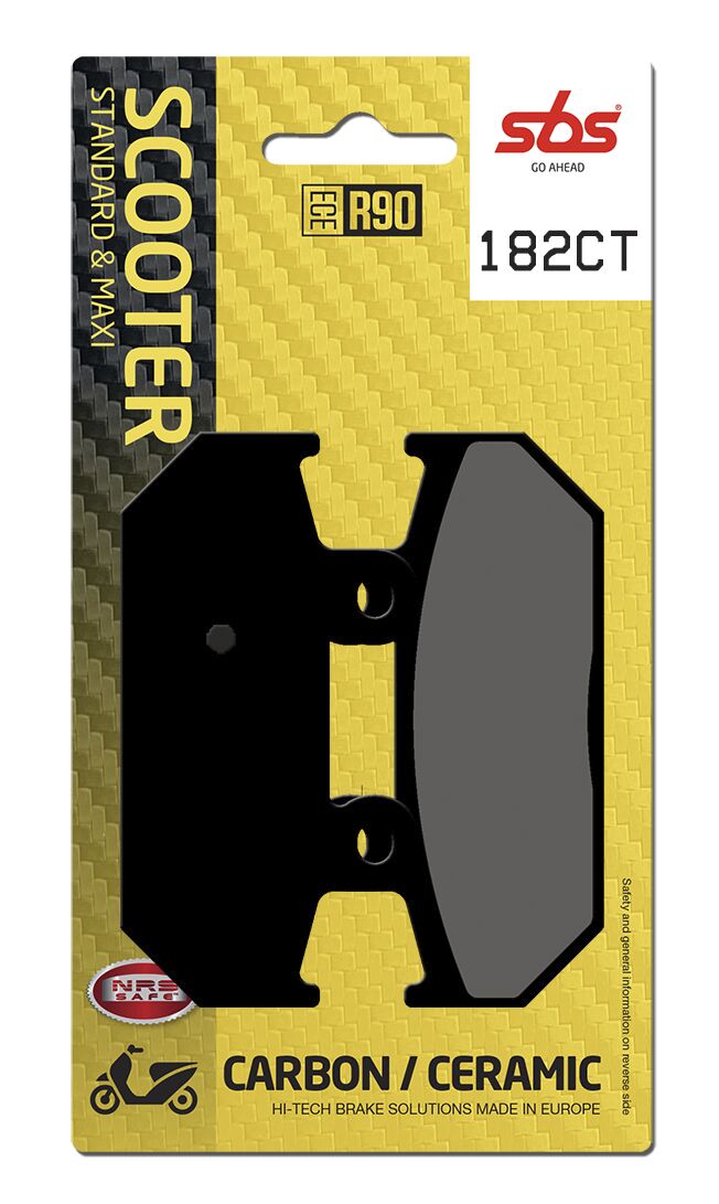 CT Scooter Carbon Tech Organic Brake Pads For Suzuki AN 400 - 88.2 MM