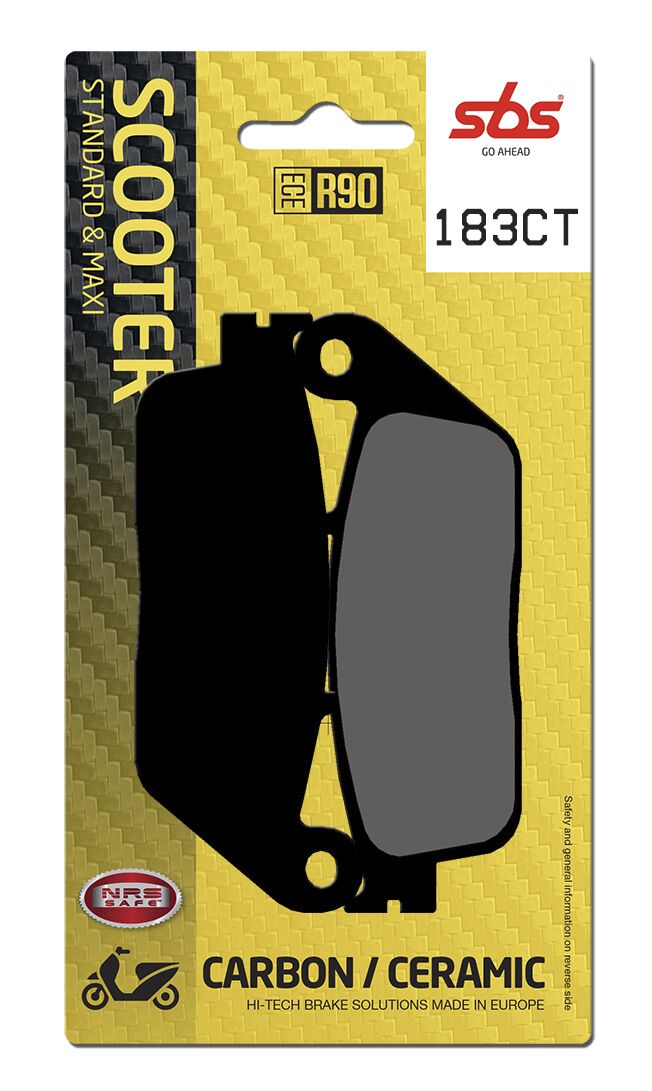 CT Scooter Carbon Tech Organic Brake Pads For BMW C 600 Sport ABS - 102.1 MM