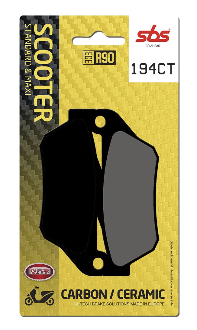 CT Scooter Carbon Tech Organic Brake Pads For MBK SKYCRUISER 125