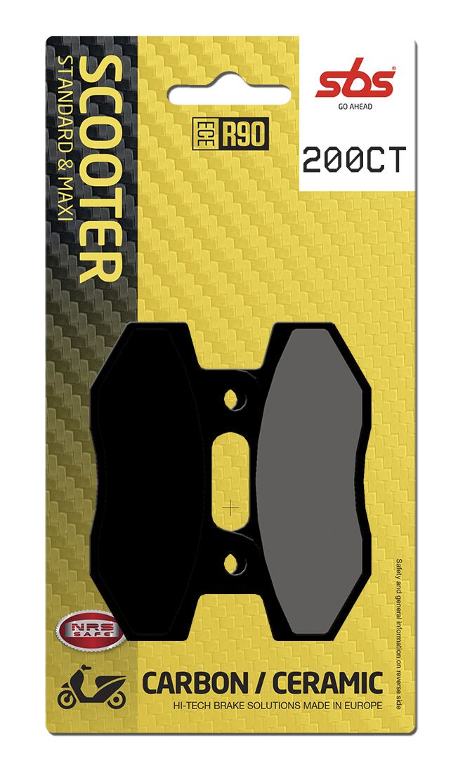 CT Scooter Carbon Tech Organic Brake Pads For Garelli FLEXI 50 - 76.9 MM