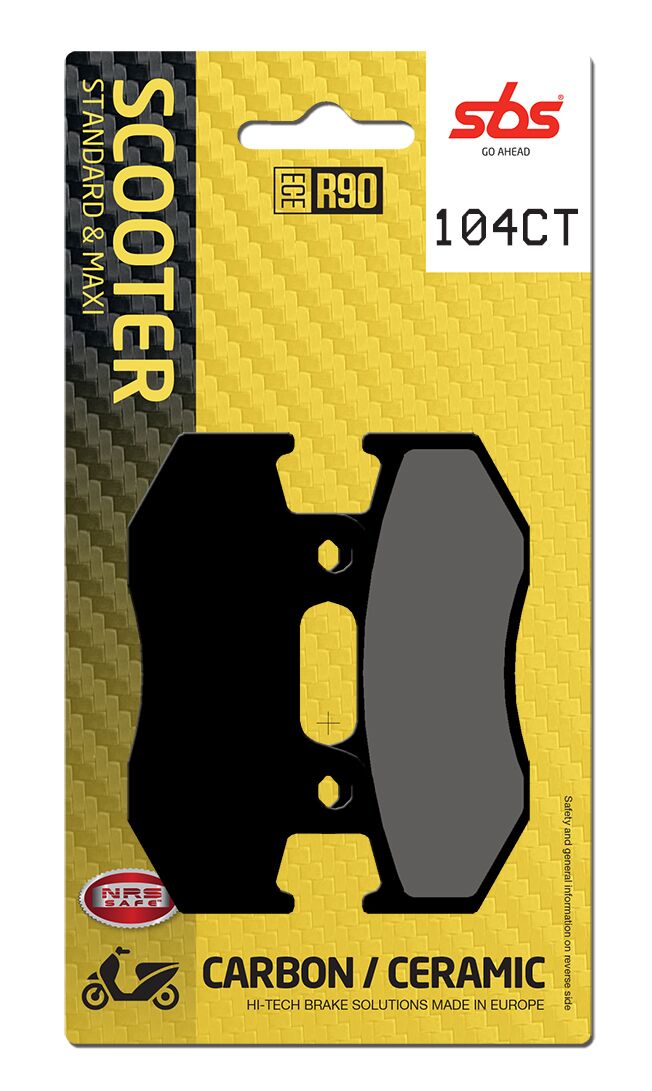 CT Scooter Carbon Tech Organic Brake Pads For Honda NES 125 - 80.9 MM