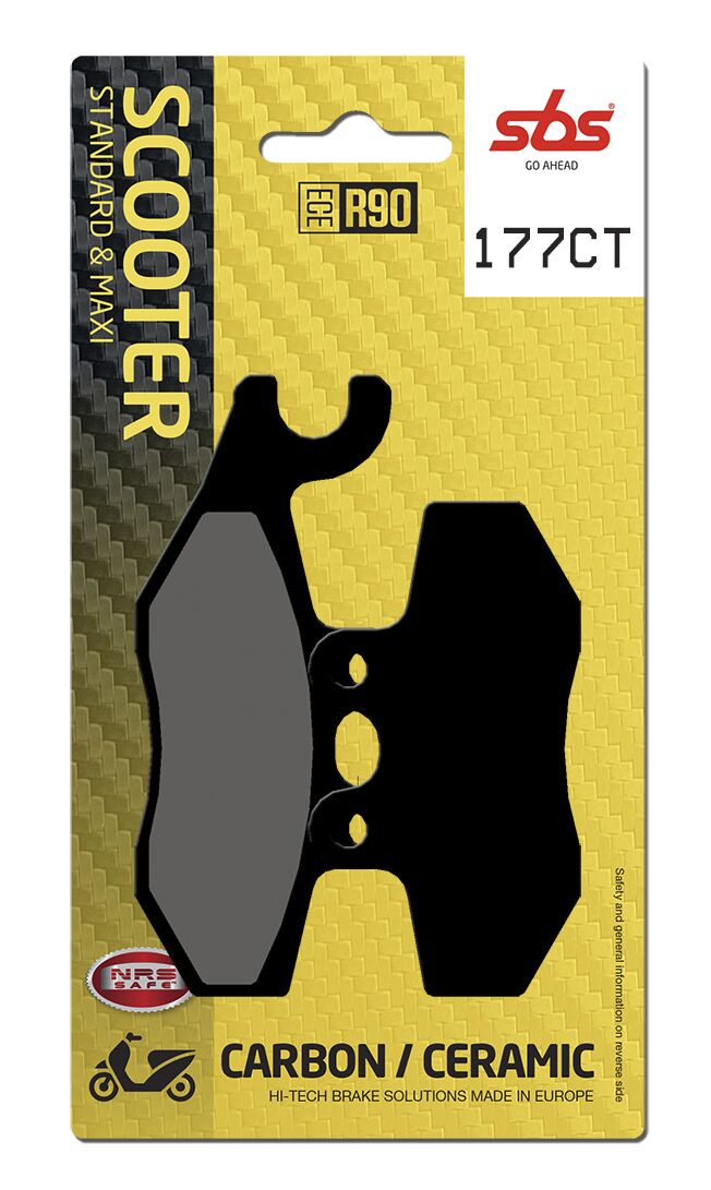 CT Scooter Carbon Tech Organic Brake Pads For Aprilia SportCity 125