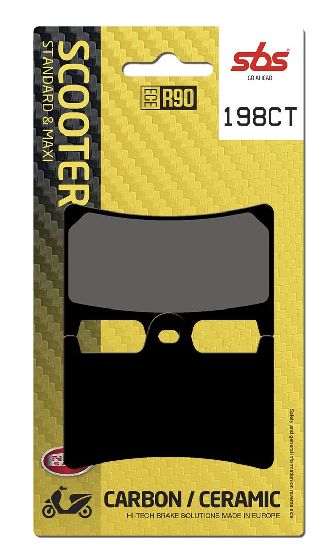 CT Scooter Carbon Tech Organic Brake Pads For Yamaha XP 500 T-Max - 69.2 MM