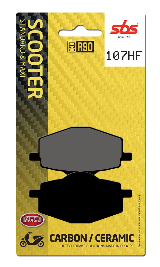 HF Street Ceramic Organic Brake Pads For Malaguti CENTRO 125 I.E. - 70.9 MM