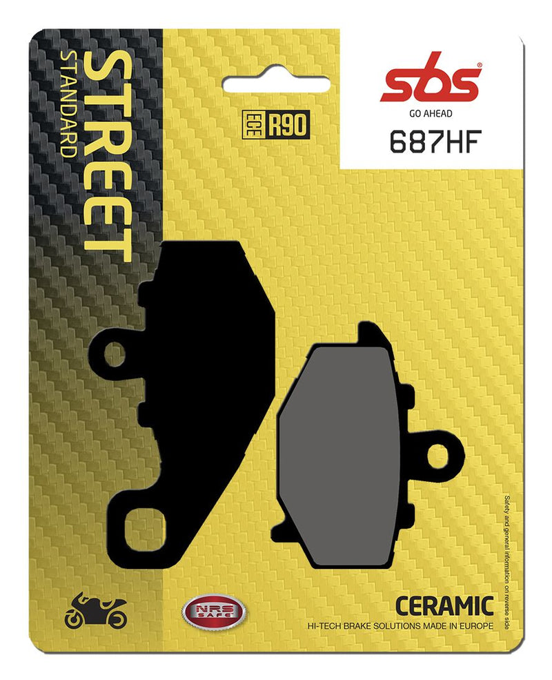 HF Street Ceramic Organic Brake Pads For Kawasaki ER-6F 650