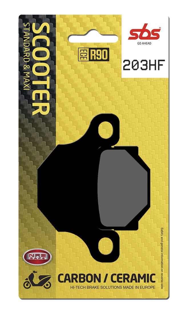 HF Street Ceramic Organic Brake Pads For Derbi SENDA 125 DRD SM 4V