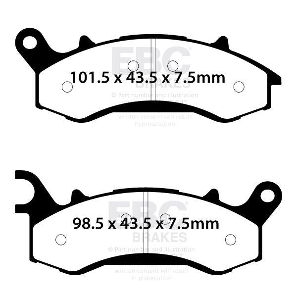 FA Series Organic Brake Pads | Vendor No FA761