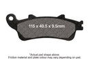 SFAC Carbon Series Scooter Brake Pads | Vendor No SFAC281
