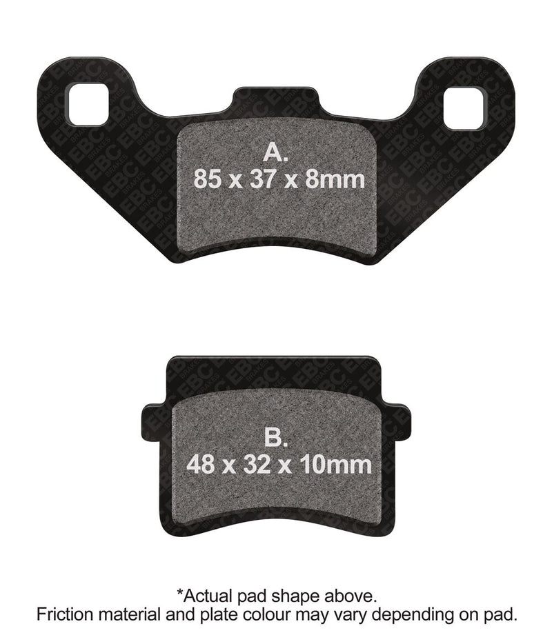 SFAC Carbon Series Scooter Brake Pads | Vendor No SFAC416