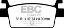 SFAC Carbon Series Scooter Brake Pads | Vendor No SFAC719