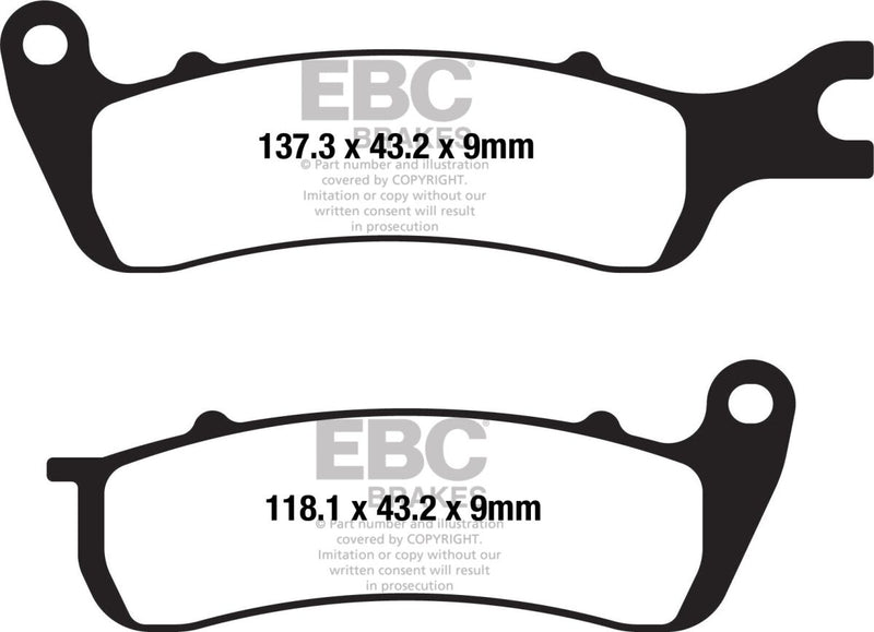 FA Series Organic Brake Pads | Vendor No FA722