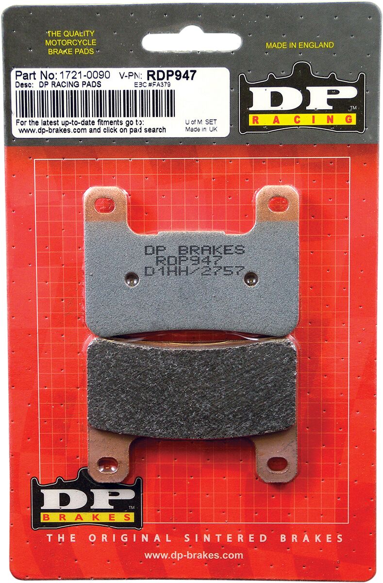 RDP X-Race Titanium Sintered Brake Pads For Kawasaki H2 1000 SX ABS 2018-2019 - 71.6 MM