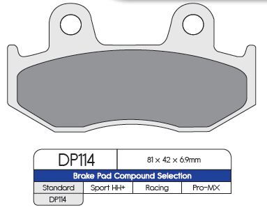 Standard Sintered Metal Brake Pads For Honda NES 125 2000-2005