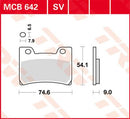 Brake Pad Sv Sinter Performance Street For Yamaha FZR 1000 1991-1993