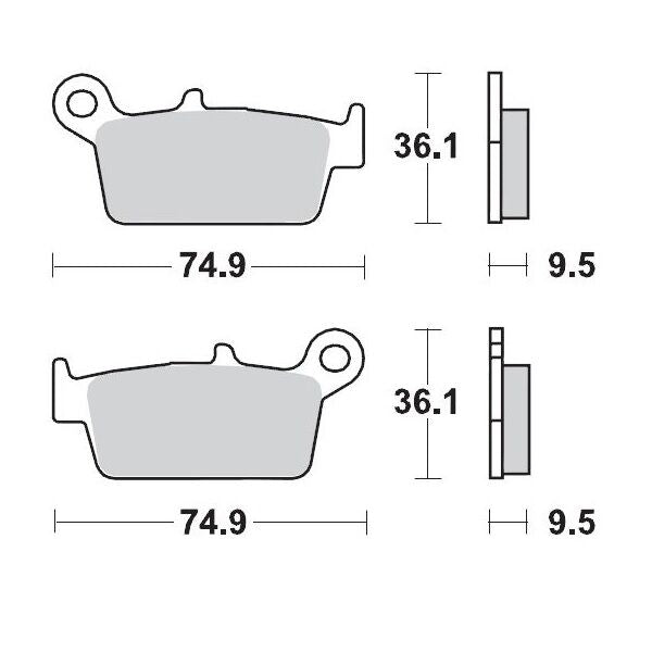 Racing Brake Pads Offroad For AJP PR7 610