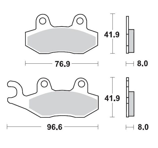 Racing Brake Pads Offroad For Can AM (BRP) Commander 1000 EFI