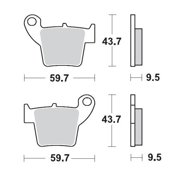 Racing GP SinterPRO Offroad Brake Pads For Fantic XEF 125