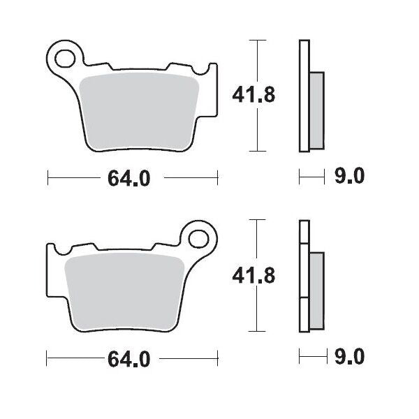 Racing Brake Pads Offroad For BMW G 450 X