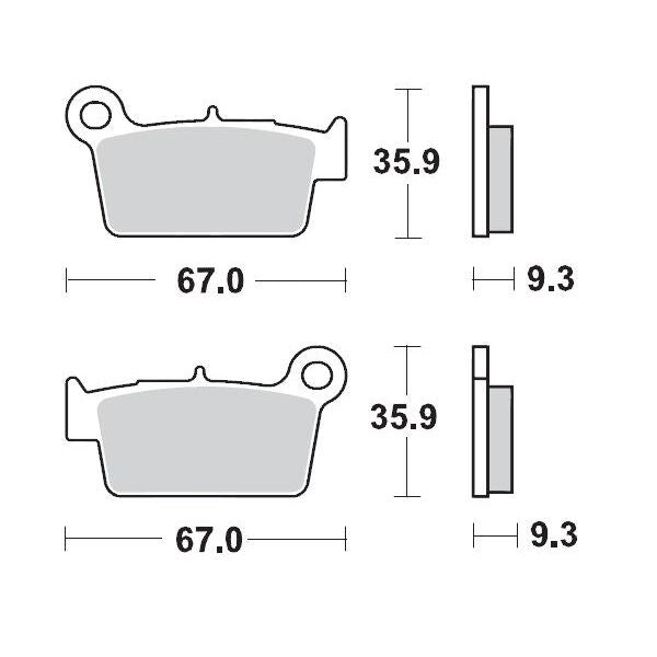 Racing GP SinterPRO Offroad Brake Pads For Aprilia RXV 450