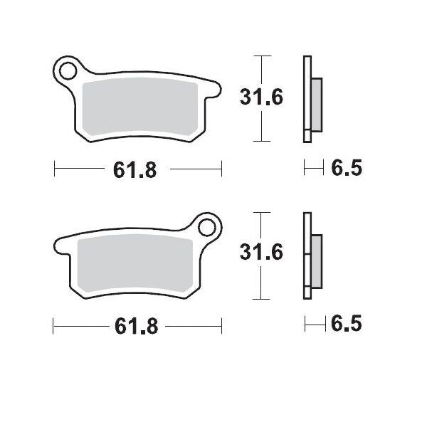 Racing GP SinterPRO Offroad Brake Pads For GasGas MC 50