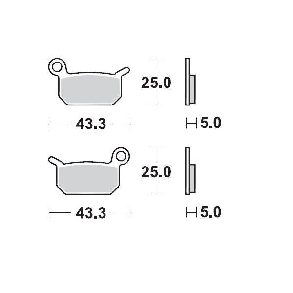 Racing Brake Pads Offroad For Cobra Moto CX 50 JR
