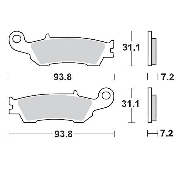 Racing Brake Pads Offroad For Fantic XE 125