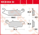 Brake Pad Si Sinter Offroad For Yamaha YFM 550 D 4X4 2014
