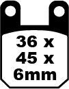 SFA-HH Series Sindered Scooter Brake Pads | Vendor No SFA115HH