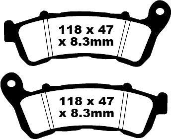SFA-HH Series Sindered Scooter Brake Pads | Vendor No SFA388HH