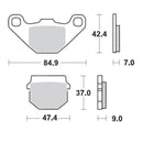 Racing GP SinterPRO Offroad Brake Pads For Can Am (Brp) DS 90 2X4 2008-2010
