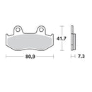 Racing Brake Pads Offroad For Honda ATC 250 R LC