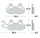 Racing GP SinterPRO Offroad Brake Pads For Can AM (BRP) Commander 1000 EFI
