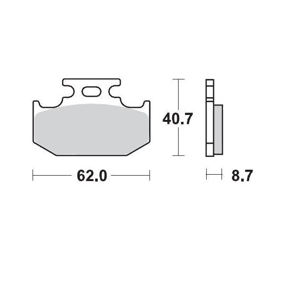 Racing Brake Pads Offroad For Kawasaki KDX 125 SR