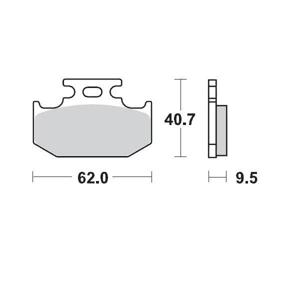 Racing Brake Pads Offroad For Suzuki DR 650 RSE