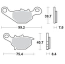 Racing GP SinterPRO Offroad Brake Pads For Suzuki RM 80 1996-2001