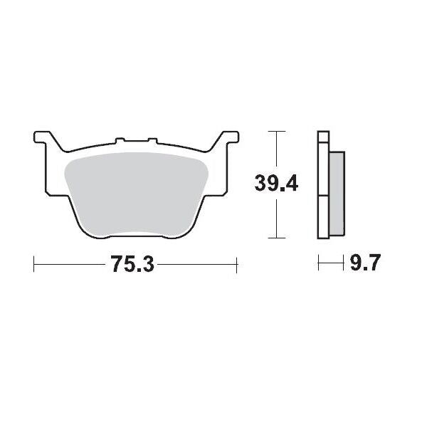 Racing Brake Pads ATV For Honda TRX 420 FA