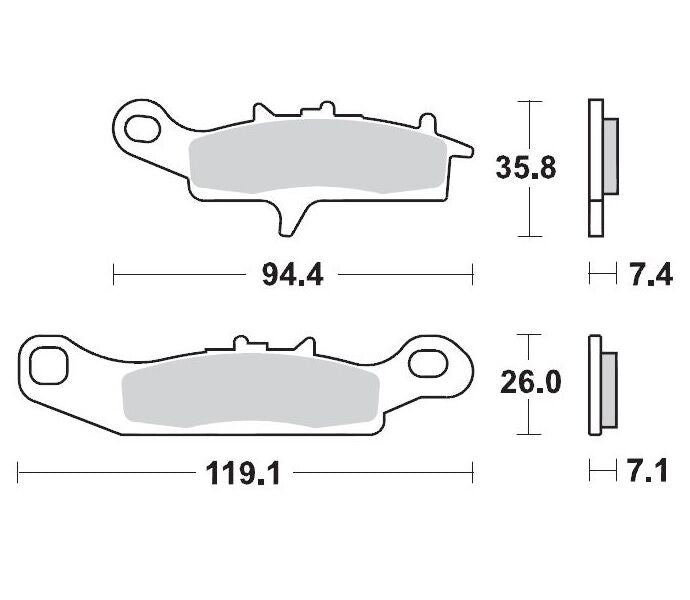 Racing Brake Pads ATV For Kawasaki KFX 700 2X4