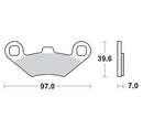 Racing Brake Pads ATV For Polaris 300 2X4