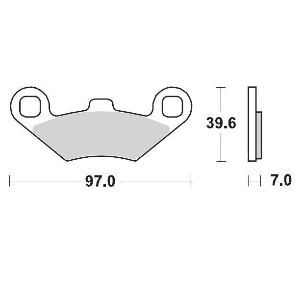 Racing Brake Pads ATV For Polaris 300 2X4