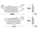 Racing Brake Pads ATV For Yamaha YFM 250 RSE