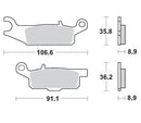 Racing Brake Pads ATV For Yamaha YFM 550 D 4X4