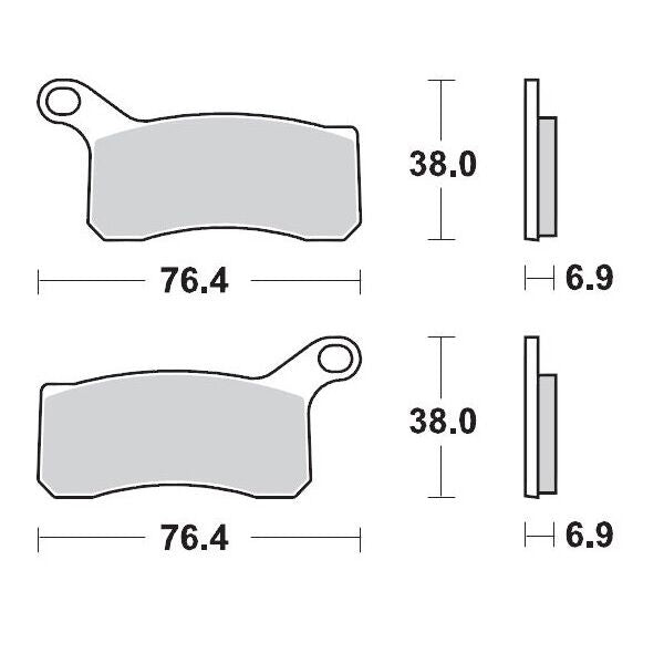 Racing Brake Pads ATV For KTM SX 505 ATV