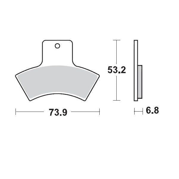 Racing Brake Pads ATV For Polaris 455 4X4
