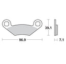 Racing Brake Pads ATV For Polaris Outlaw 450 MXR