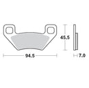 Racing Brake Pads ATV For Arctic Cat (Textron) 250 2X4