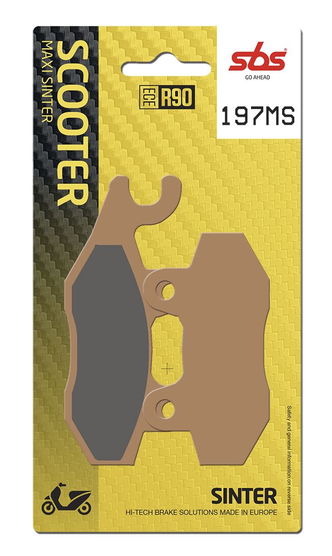 MS Scooter Maxi Sintered Brake Pads For Aprilia SX 50 - 41.9 MM