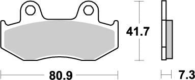 Nitro Brake Pads For Honda ATC 250 R LC