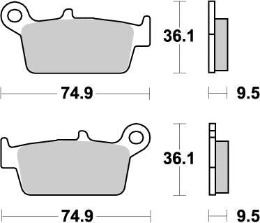 Nitro Brake Pads For AJP PR7 610
