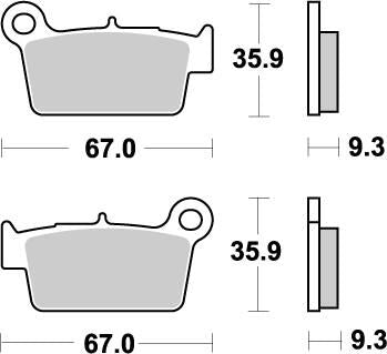 Nitro Brake Pads For Aprilia RXV 450