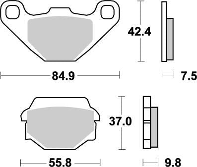 Nitro Brake Pads For Husaberg FC 501